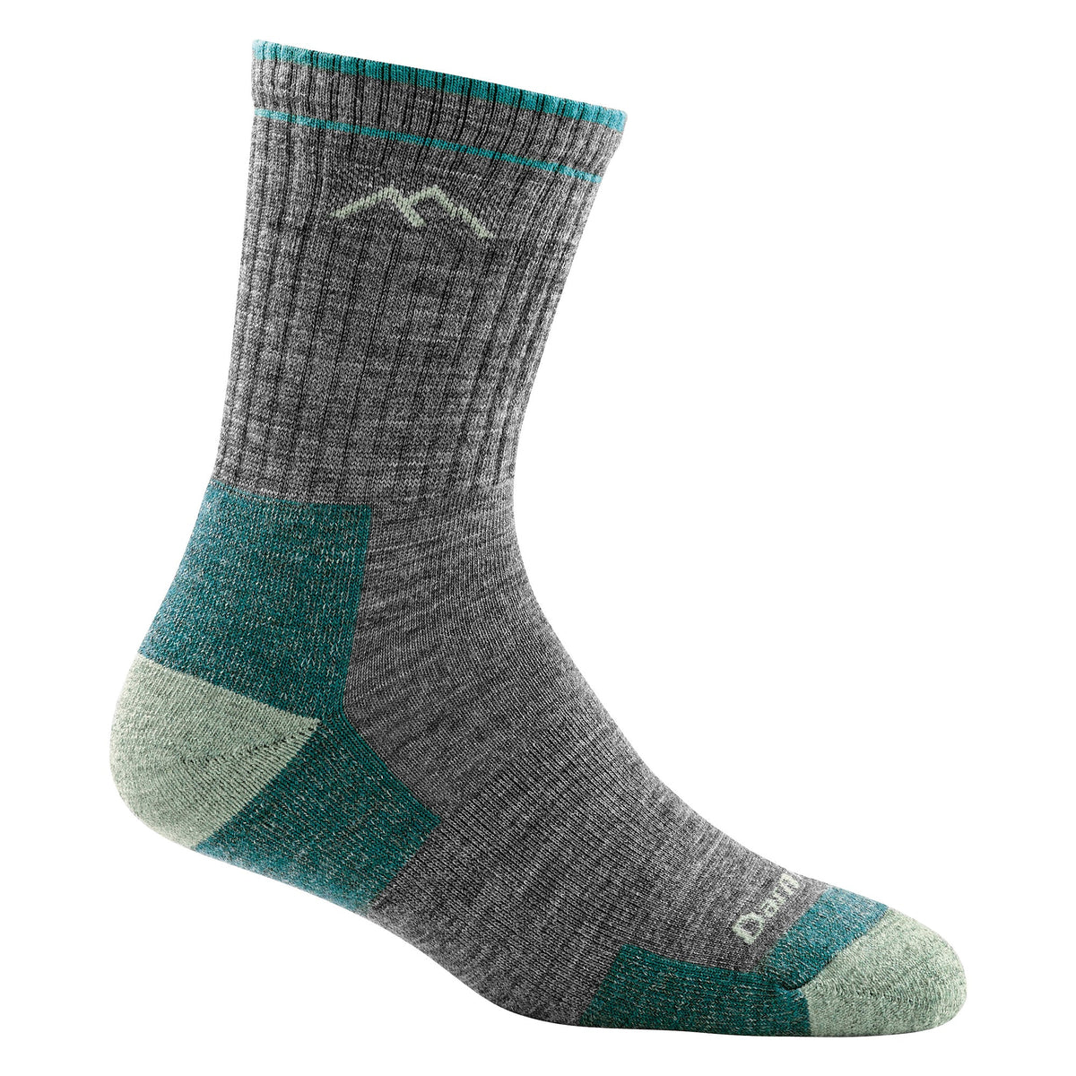 Darn Tough Ladies Micro Crew Cushioned Midweight Hiking Merino Wool Socks L / Slate – Lifetime Guarantee