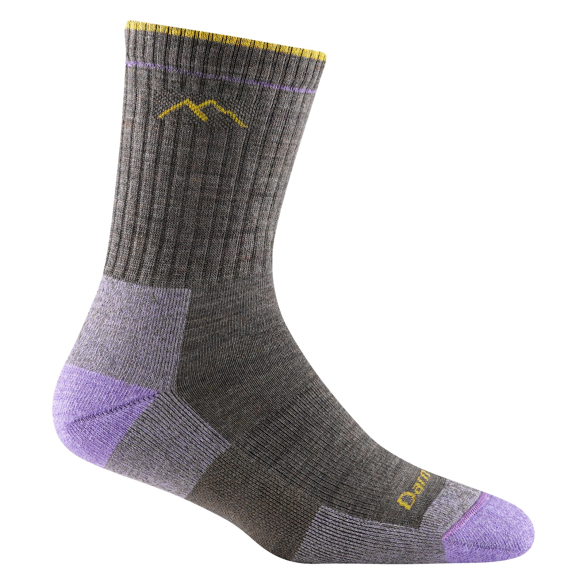 Ladies Micro Crew Cushioned Midweight Hiking Merino Wool Socks