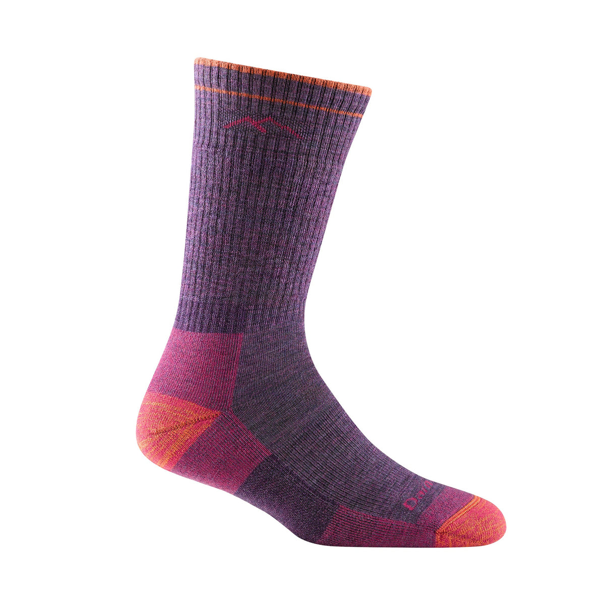 Darn Tough Ladies Boot Midweight Seamless Hiking Merino Wool Socks L / Plum Heather – Lifetime Guarantee