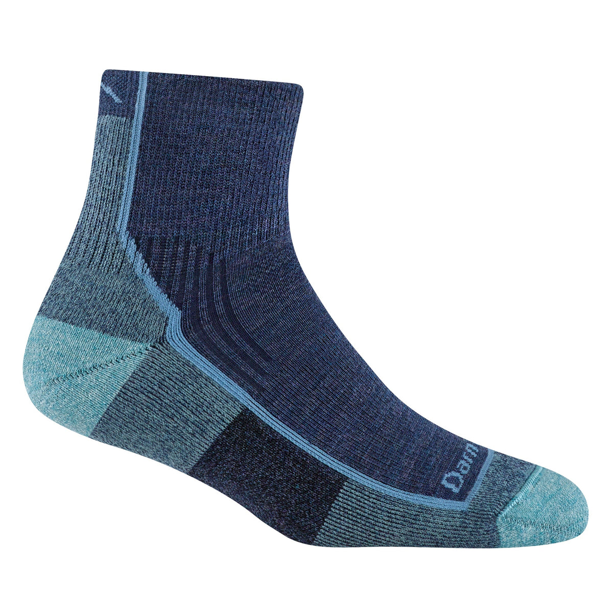 Darn Tough Ladies Ankle Midweight Hiking Seamless Merino Socks M / Blue Jay – Lifetime Guarantee