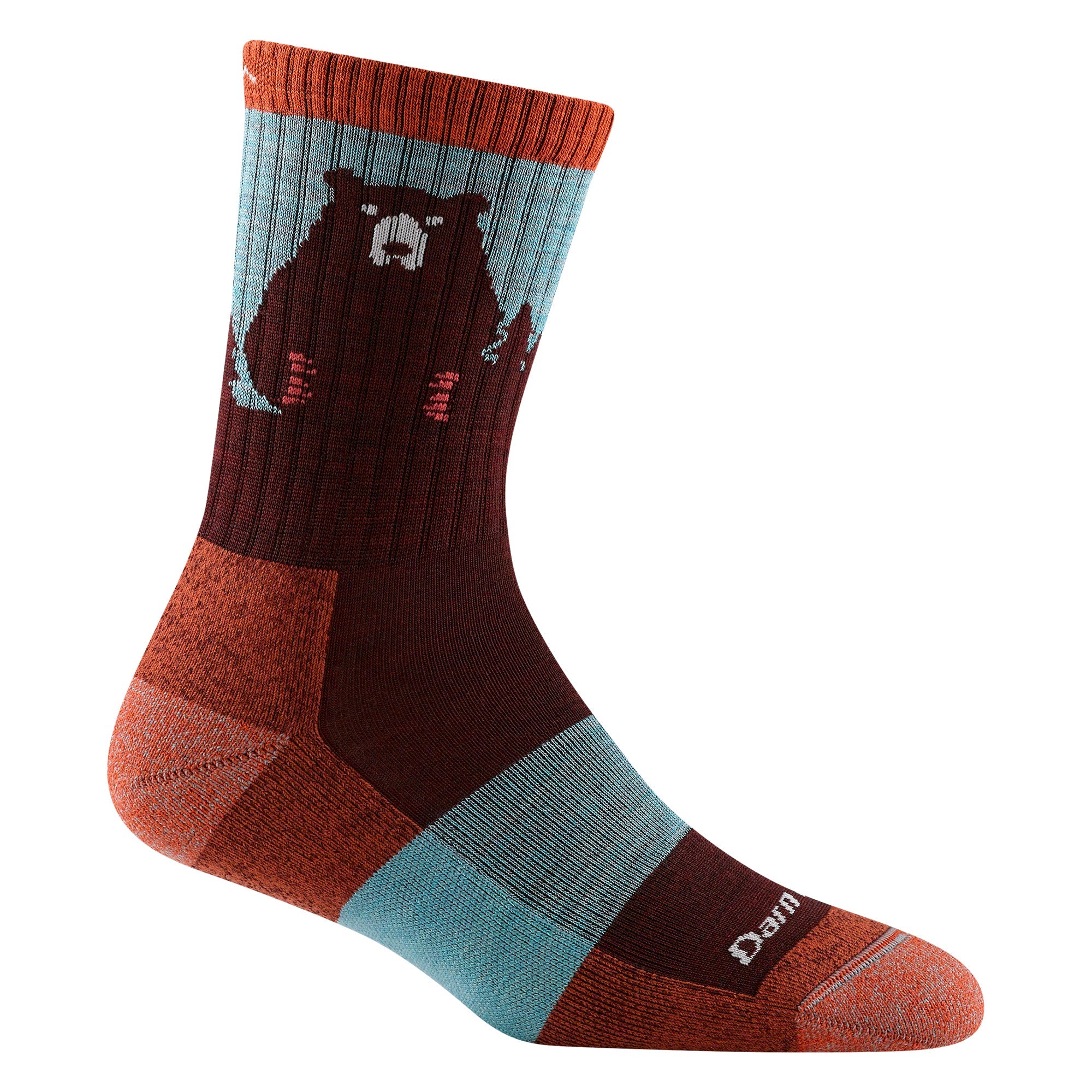 Ladies Novelty Bear Patterned Hiking Merino Socks