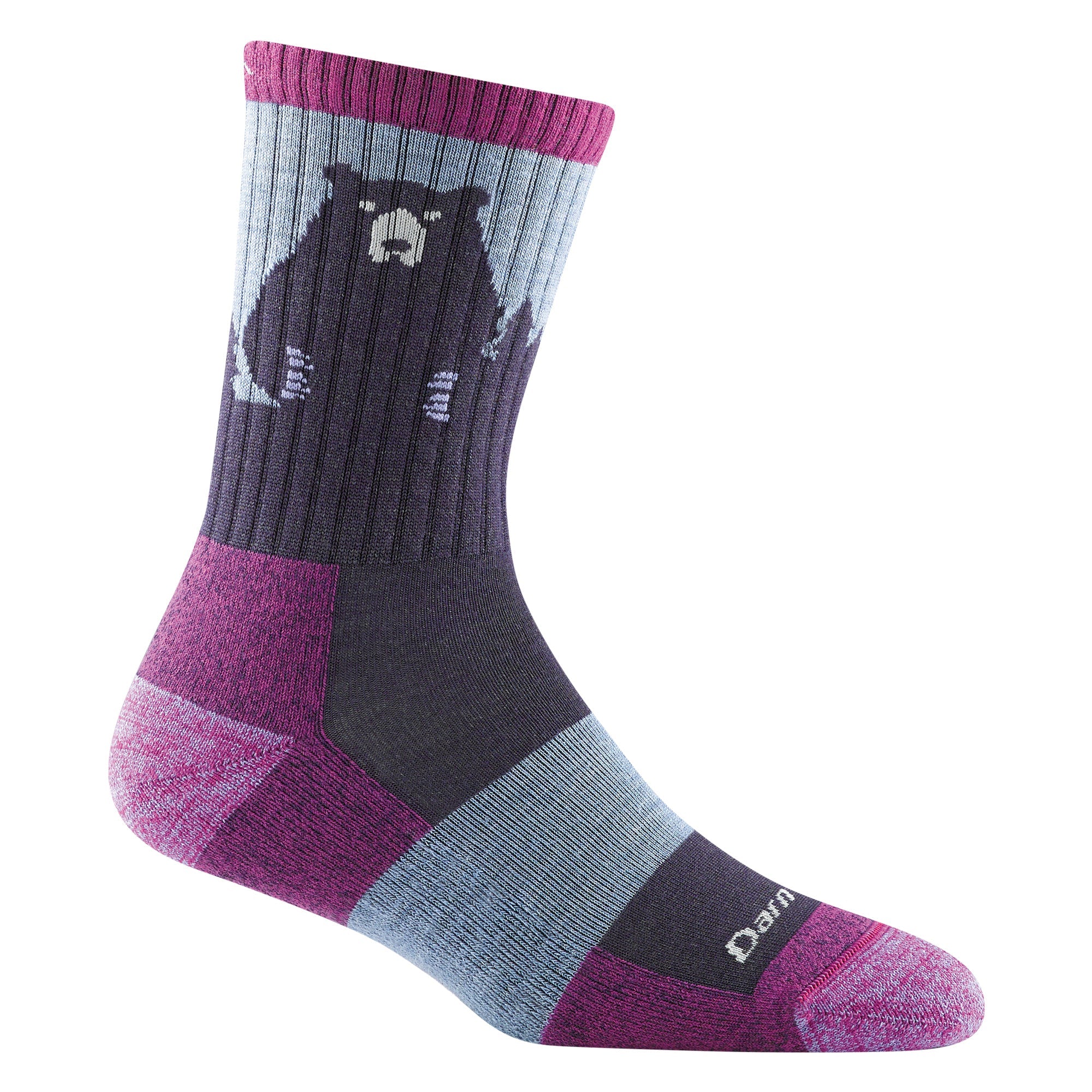 Ladies Novelty Bear Patterned Hiking Merino Socks
