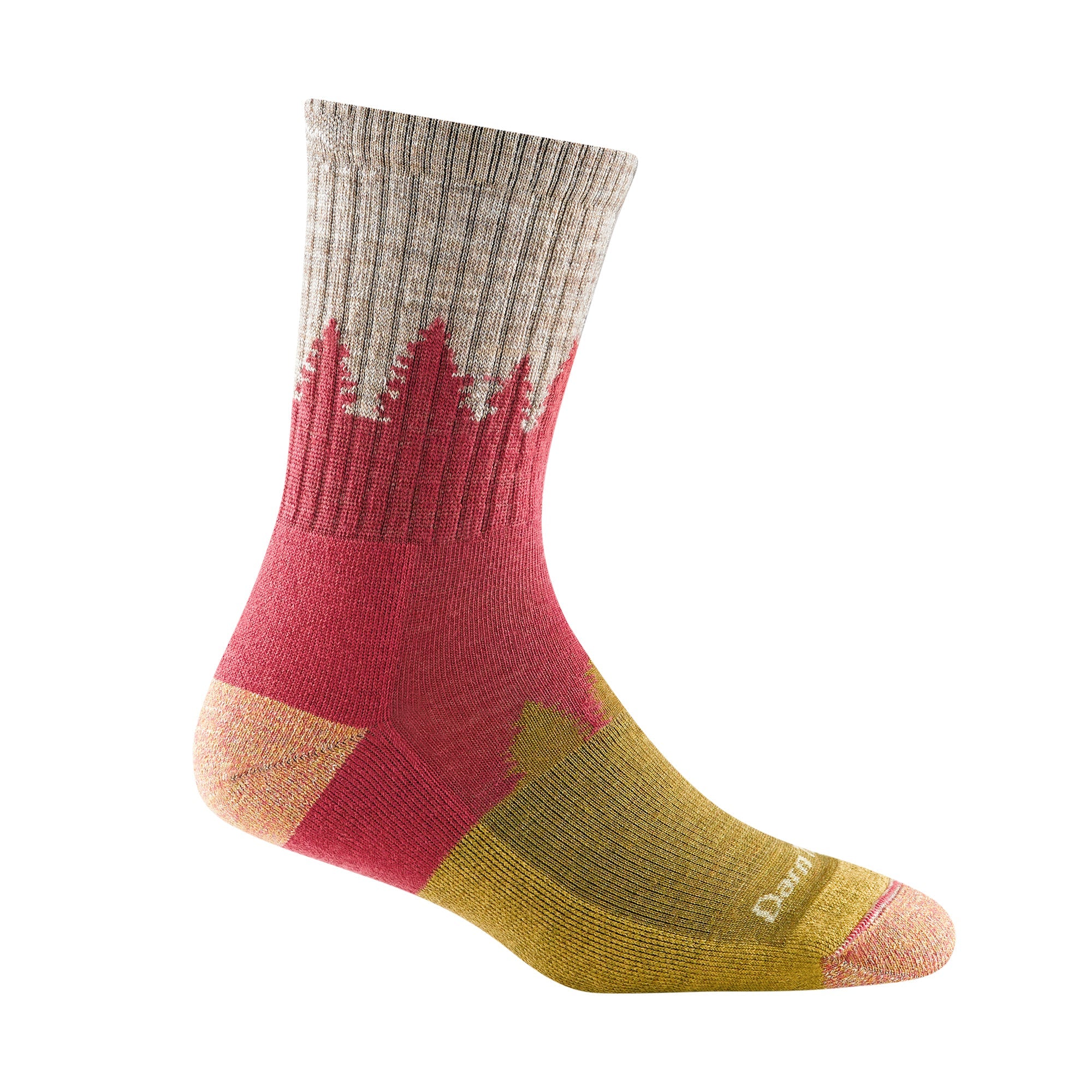 Ladies Micro Crew Midweight Hiking Merino Wool Seamless Socks