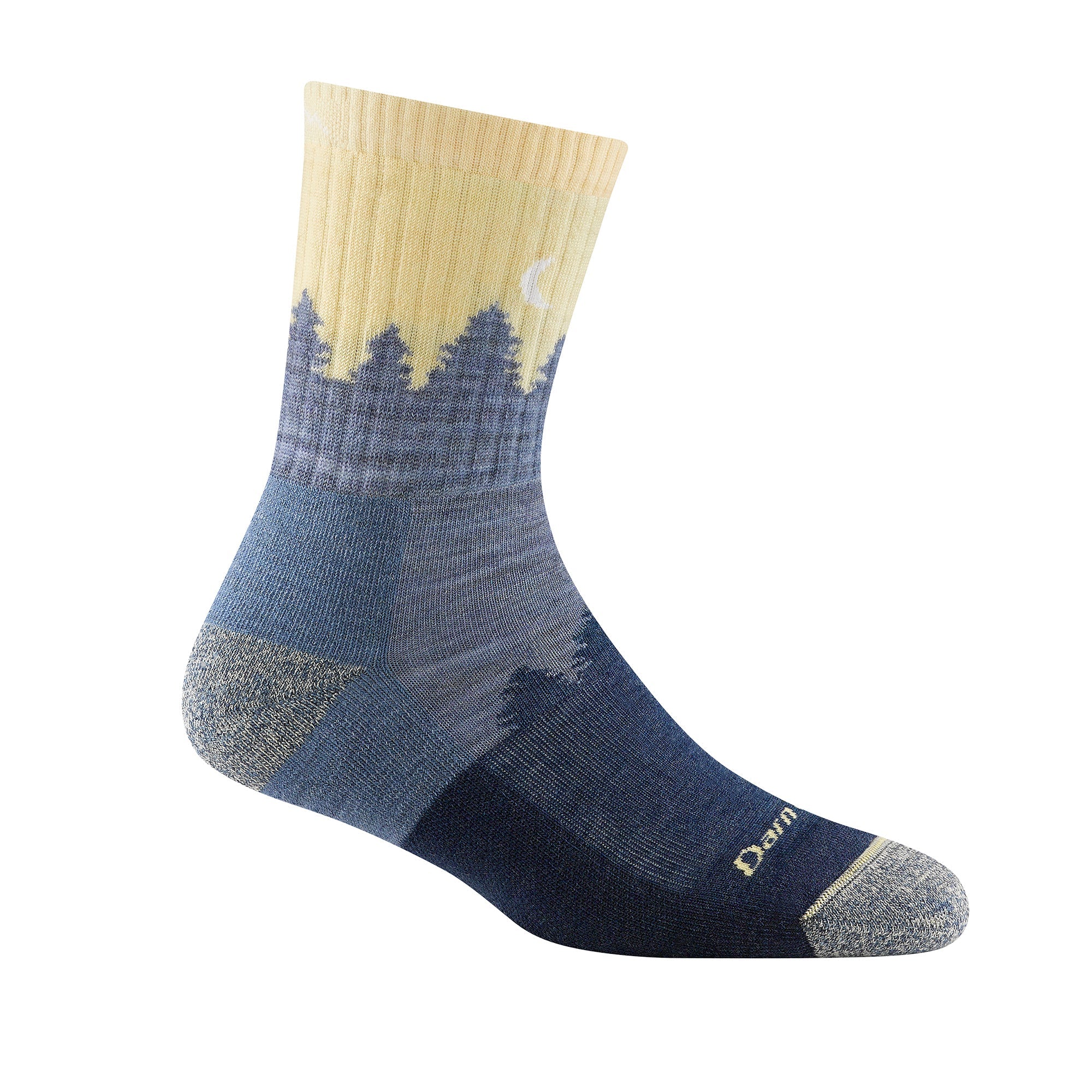 Ladies Micro Crew Midweight Hiking Merino Wool Seamless Socks