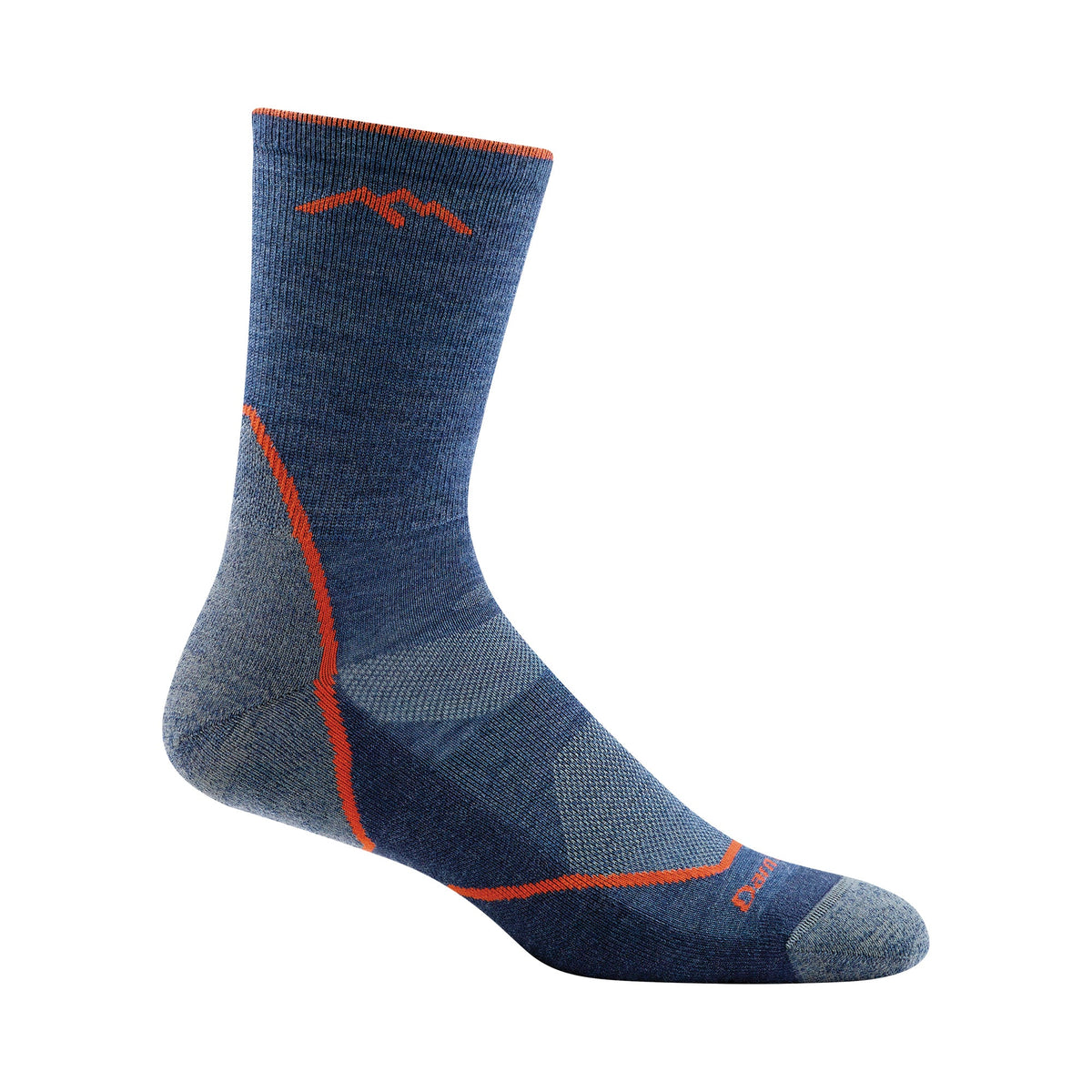 Darn Tough Mens Merino Wool Crew Lightweight Anti Blister Hiking Socks L / Denim – Lifetime Guarantee