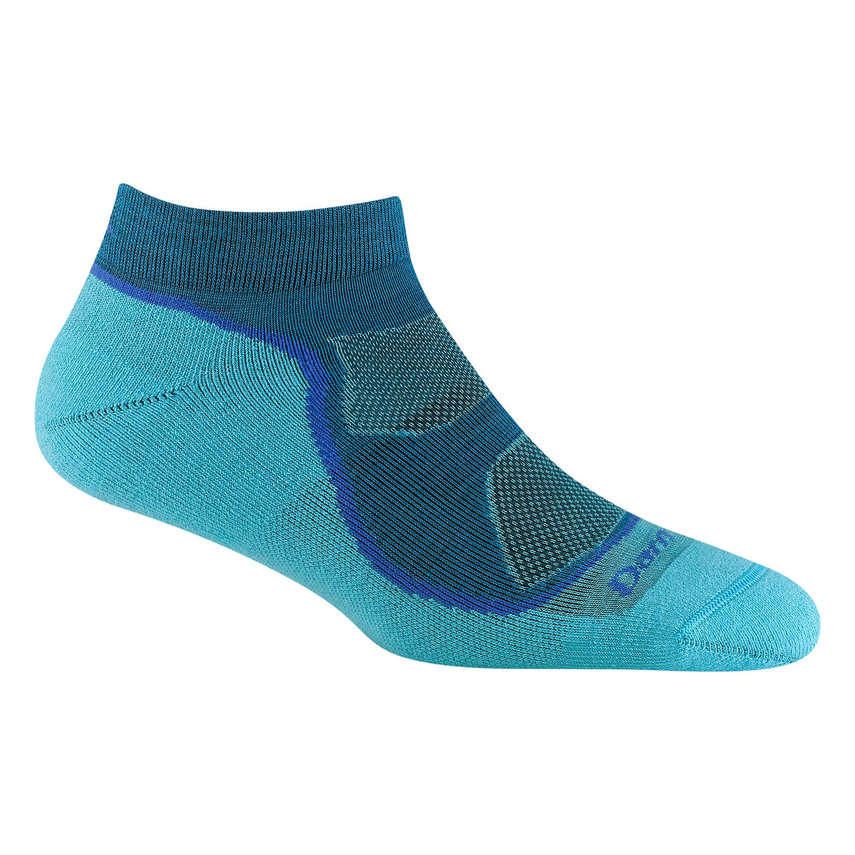 Darn Tough Ladies Light Hiker No Show Lightweight Hiking Merino Socks M / Cascade – Lifetime Guarantee
