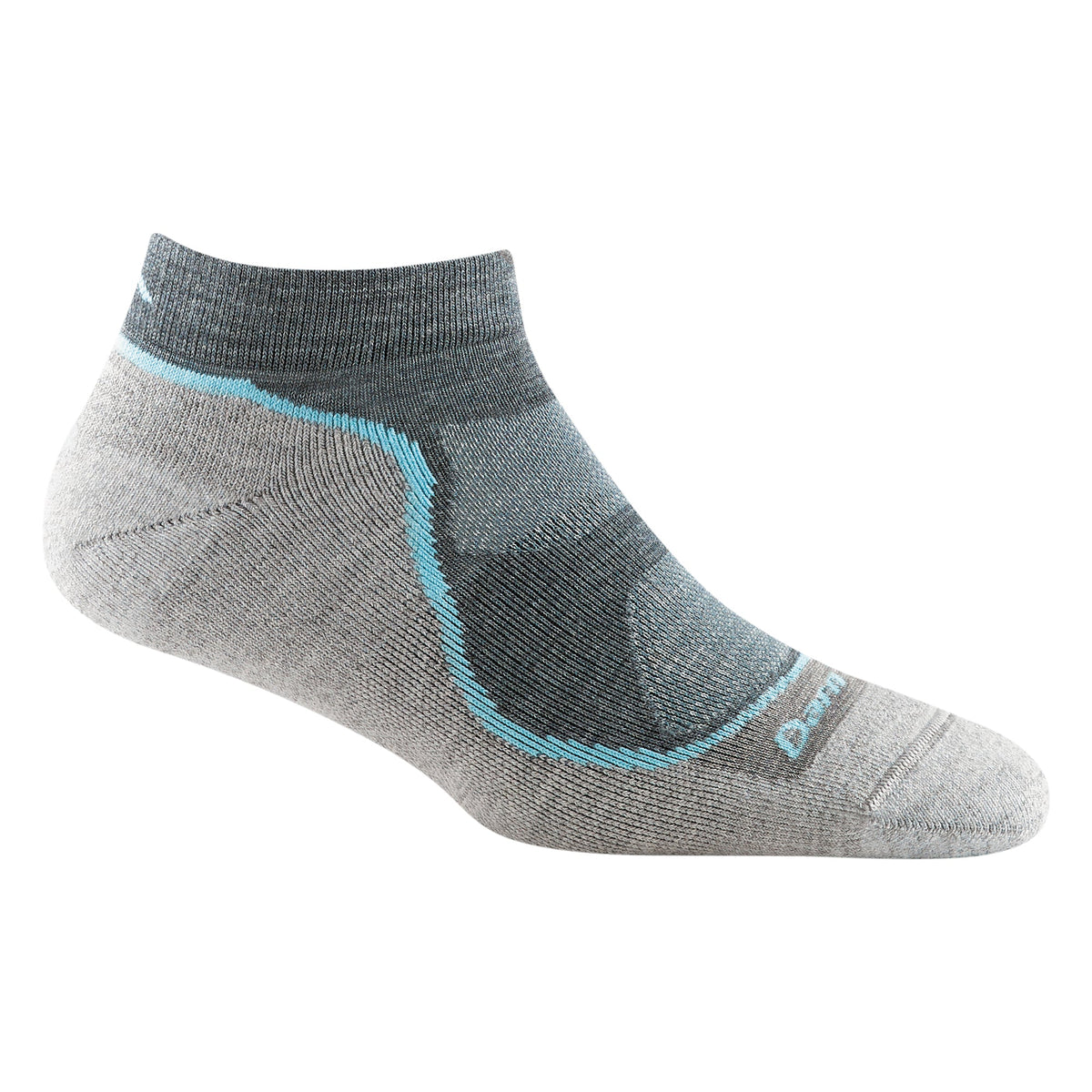 Darn Tough Ladies Light Hiker No Show Lightweight Hiking Merino Socks M / Slate – Lifetime Guarantee