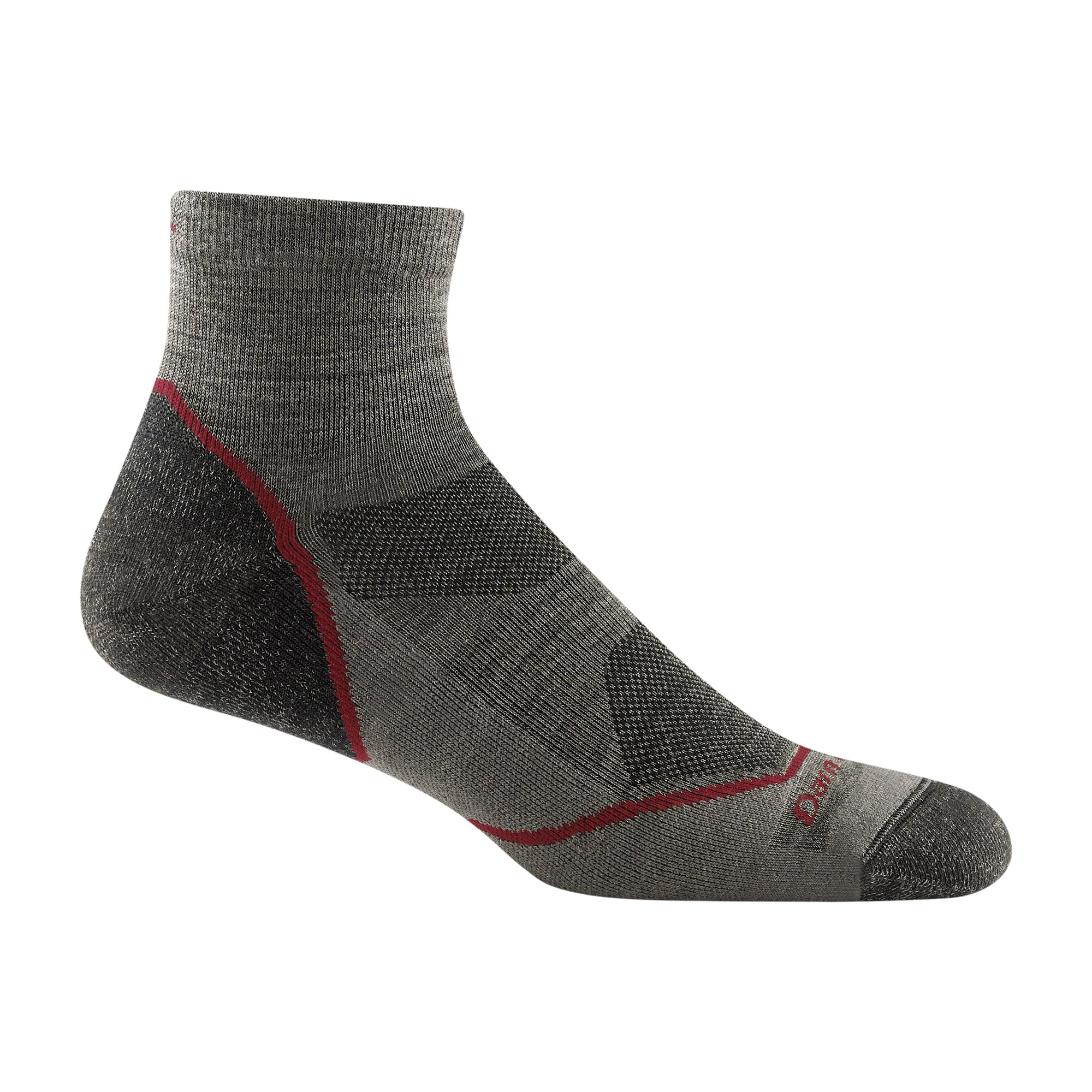 Mens Quarter Lightweight Hiking Anti Blister Merino Wool Socks