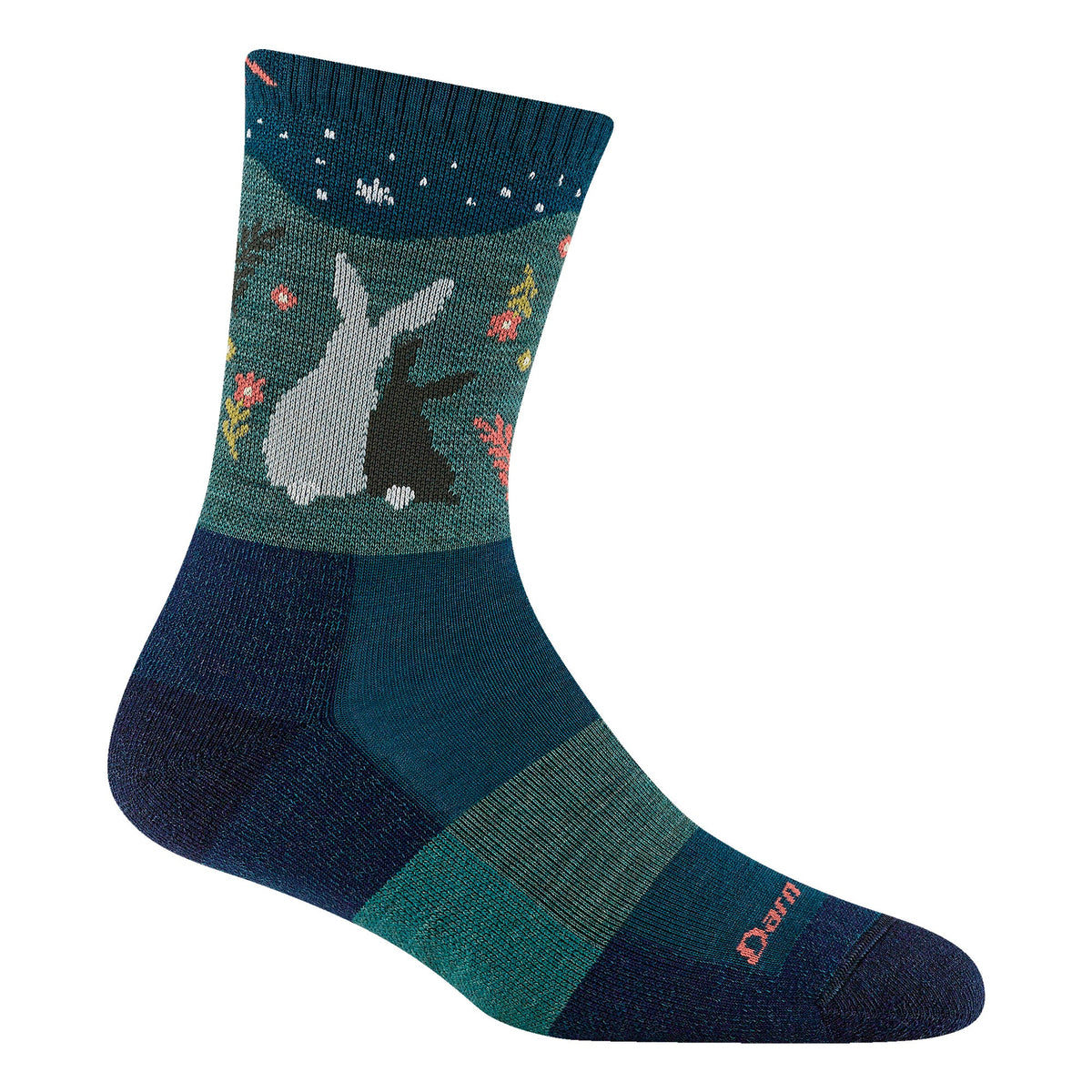 Darn Tough Ladies Merino Wool Animal Patterned Hiking Boot Socks L / Eclipse – Lifetime Guarantee