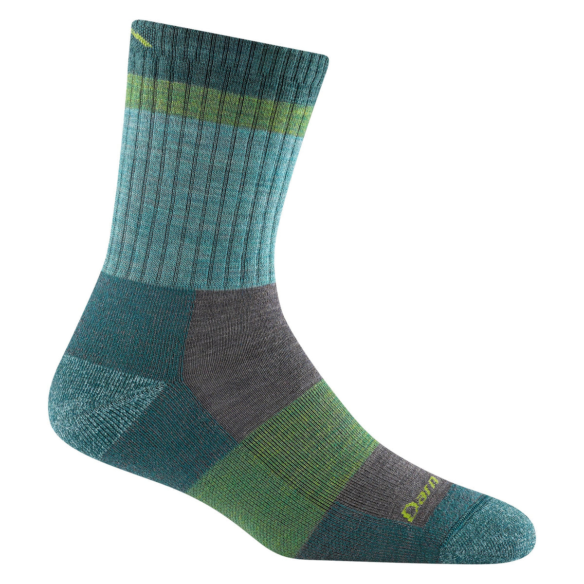 Darn Tough Ladies Crew Merino Wool Lightweight Hiking Socks L / Aqua – Lifetime Guarantee