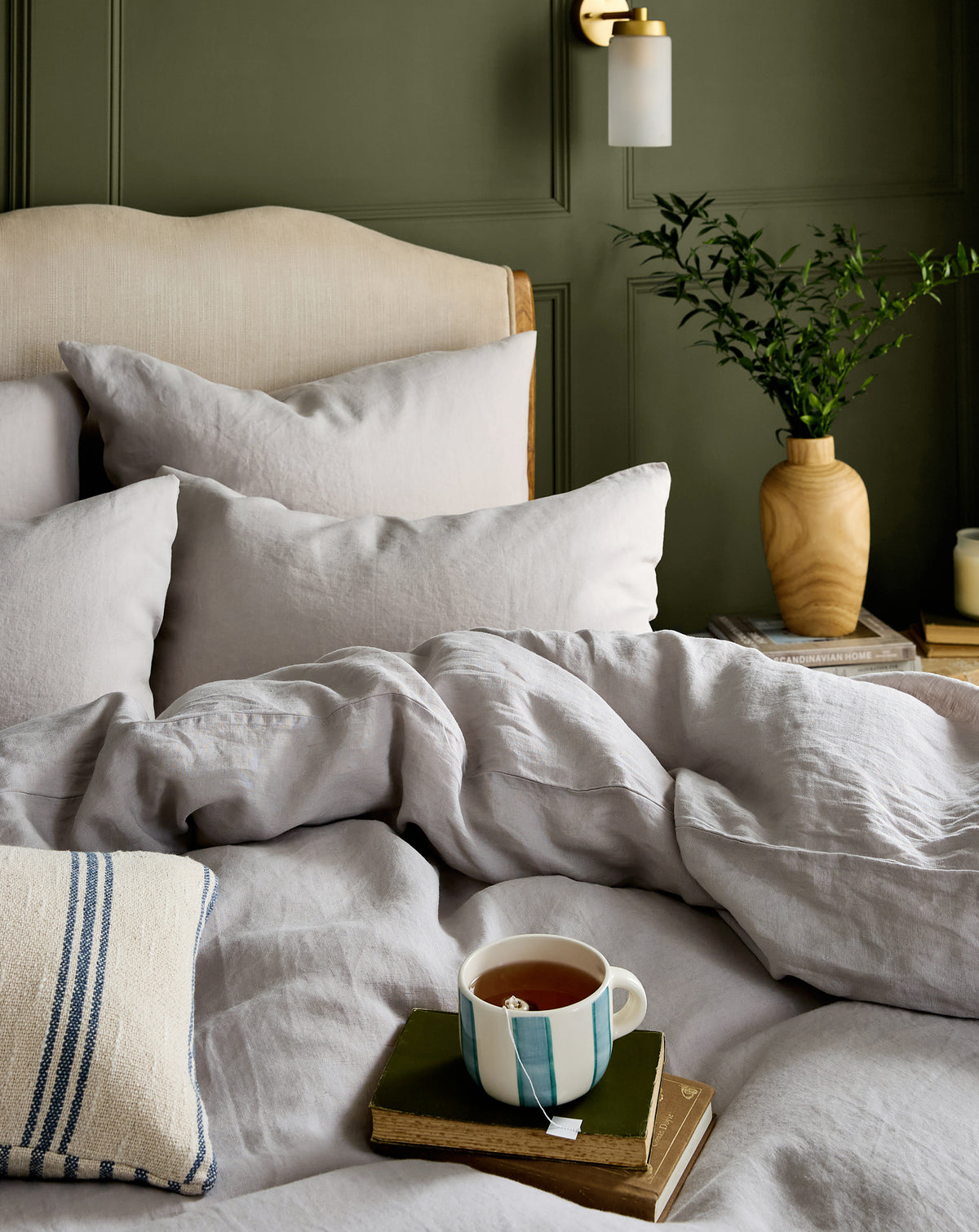 Dip & Doze 100% Linen Bedding Set Single / Oatmeal