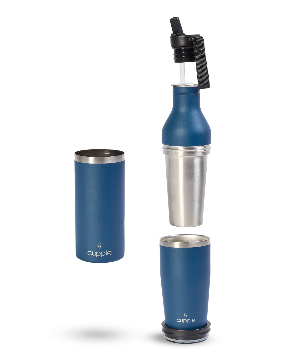 Water Bottle & Coffee Cup Midnight