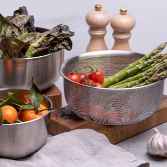 Mixing Bowl Colander Set Various Sizes Pastafina