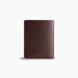 Men's Genuine Leather Bifold Wallet - Natural Glazed Finish With Unique 'Wild With Wing' Design