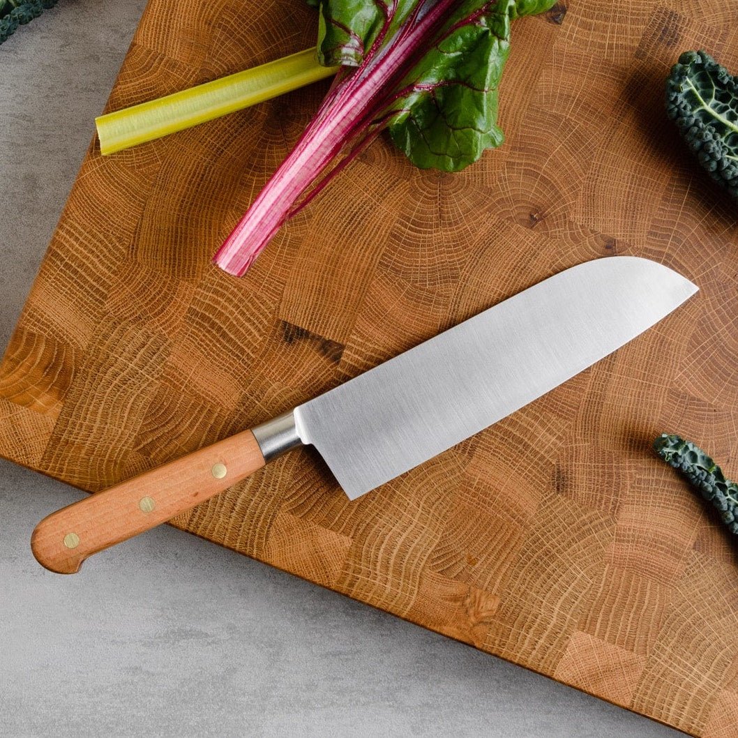 Beech wood Santoku Knife 18cm