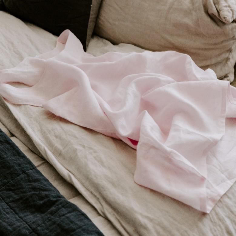 Piglet in Bed - Blush Pink Linen Night Dress - Buy Me Once UK