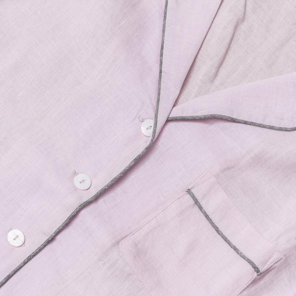 Piglet in Bed - Blush Pink Linen Night Shirt - Buy Me Once UK