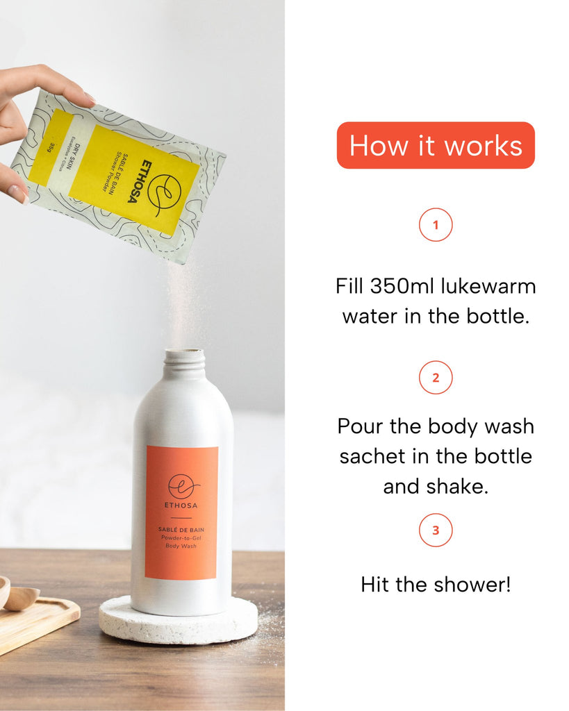 Ethosa - Body Wash Refill Starter Kit - Dry Skin - Buy Me Once UK