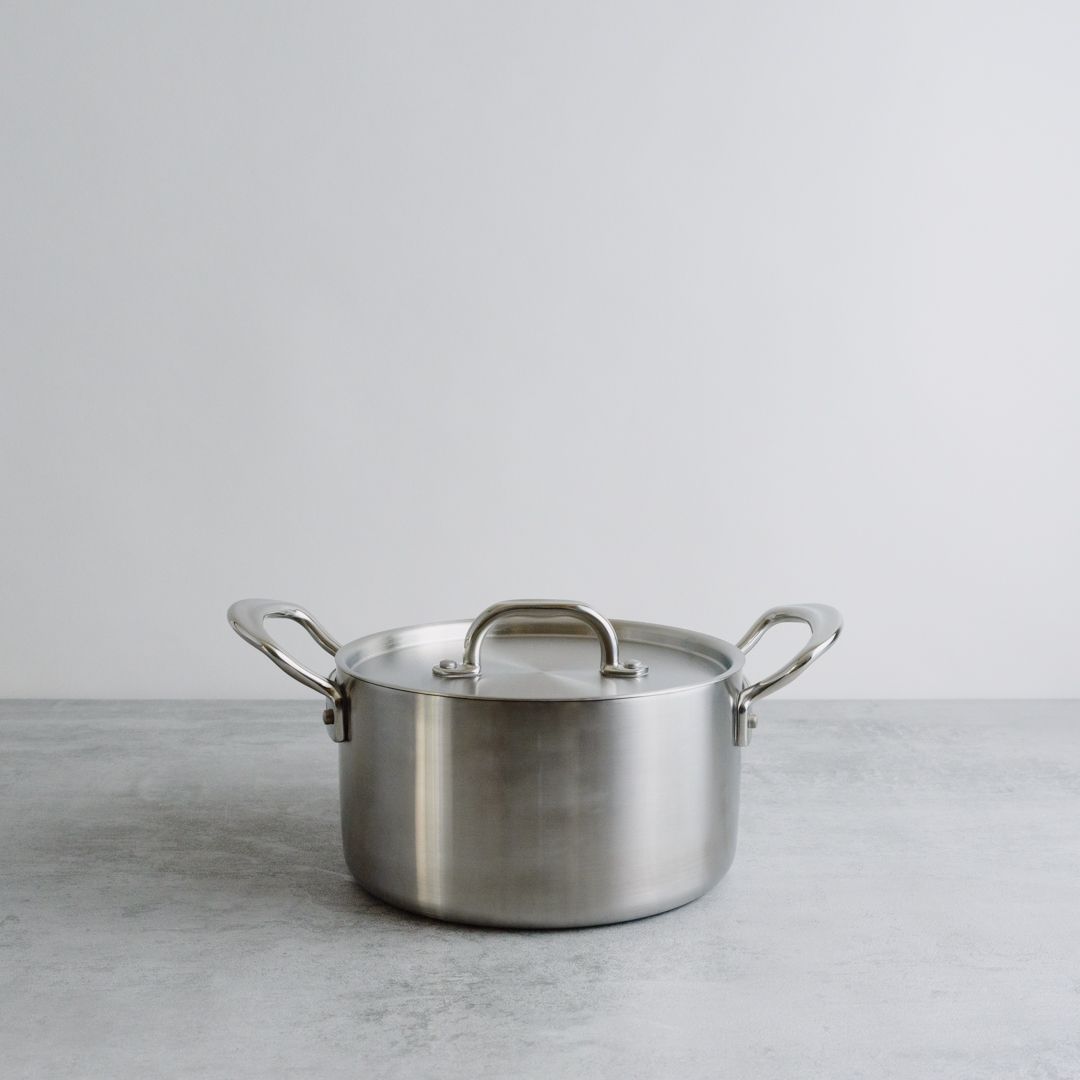 Classic Stainless Steel Tri ply Casserole Pan Lid