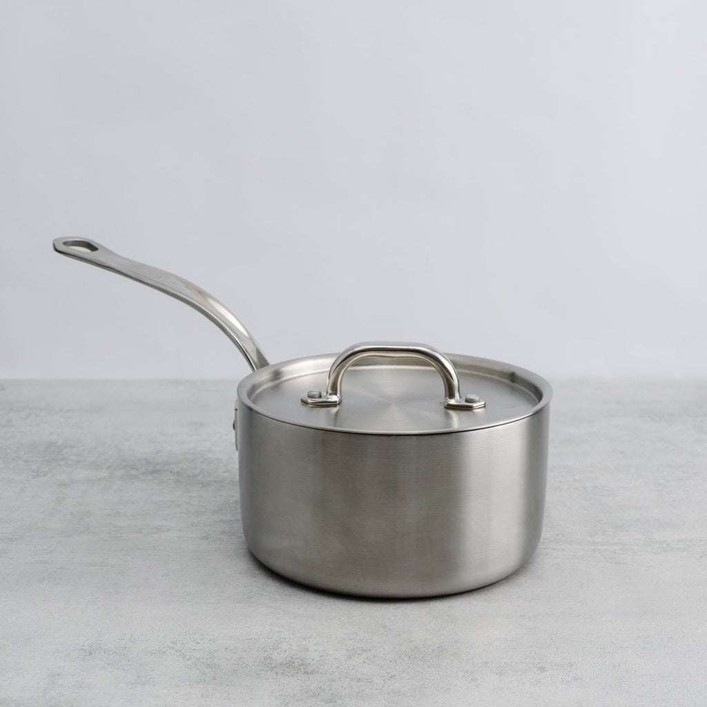 Samuel Groves - Classic Stainless Steel Triply Saucepan with Lid - Buy Me Once UK