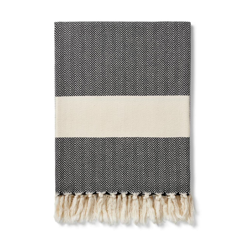 Luks Linen - Ferah Handwoven Herringbone Blanket - Buy Me Once UK