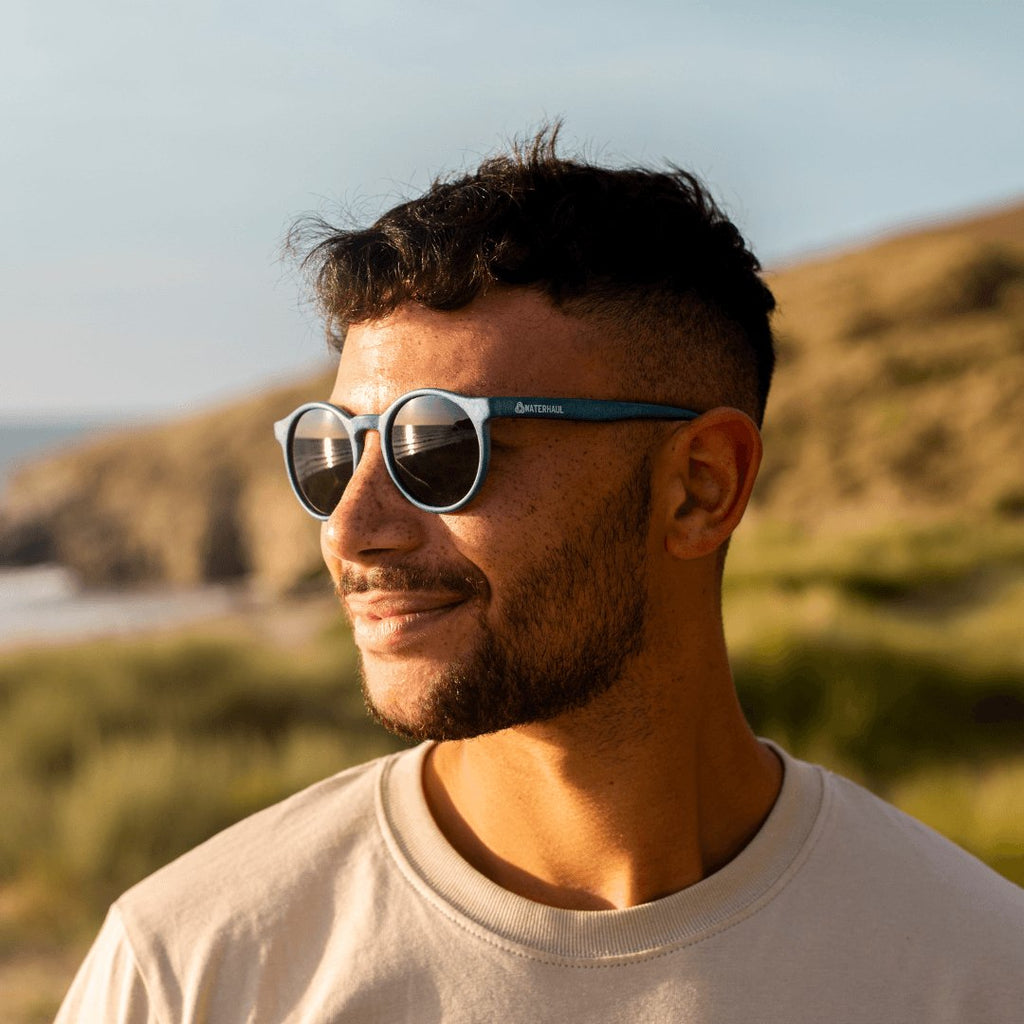 Waterhaul - Harlyn Marine Waste Sunglasses, Navy - Buy Me Once UK