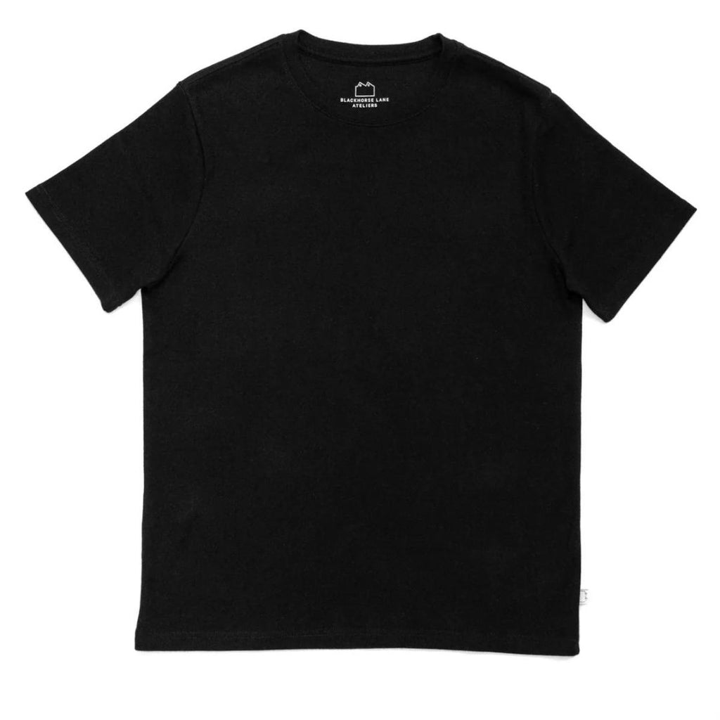 Blackhorse Lane Ateliers - Heavyweight Organic Cotton T-Shirt, Black - Buy Me Once UK