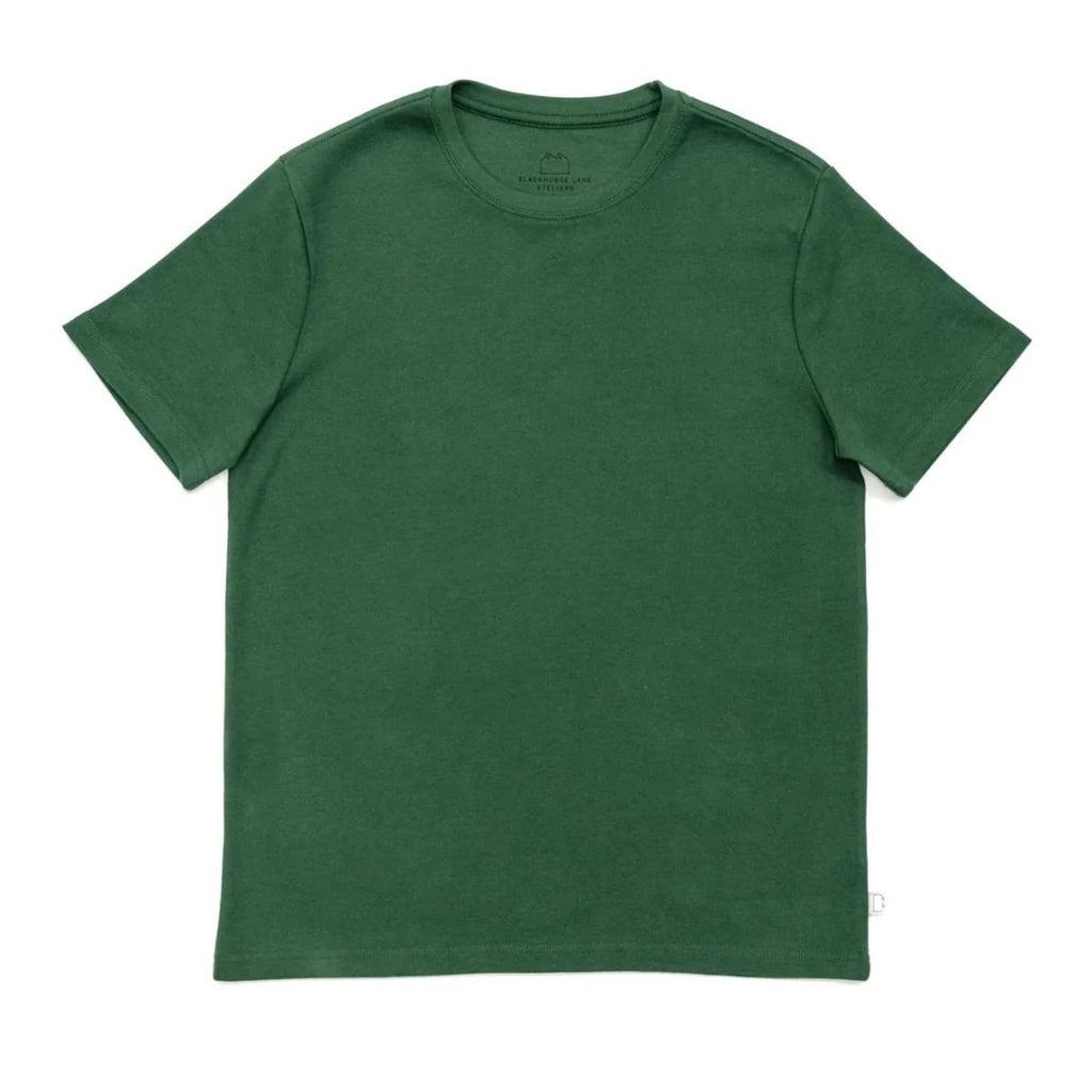 Blackhorse Lane Ateliers - Heavyweight Organic Cotton T-Shirt, Green - Buy Me Once UK