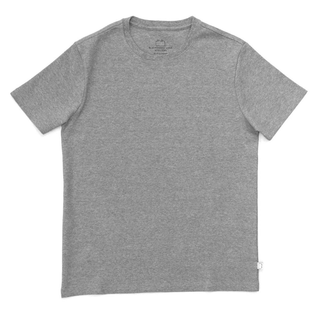 Blackhorse Lane Ateliers - Heavyweight Organic Cotton T-Shirt, Grey - Buy Me Once UK