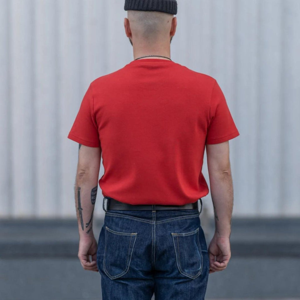 Blackhorse Lane Ateliers - Heavyweight Organic Cotton T-Shirt, Red - Buy Me Once UK