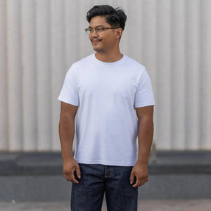 Blackhorse Lane Ateliers Heavyweight Organic Cotton T-Shirt, White