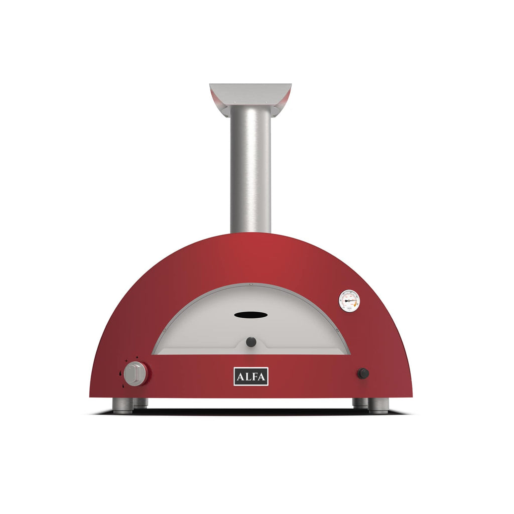 Alfa Forni - Hybrid 2-Pizza Gas Oven Set, Red - Buy Me Once UK