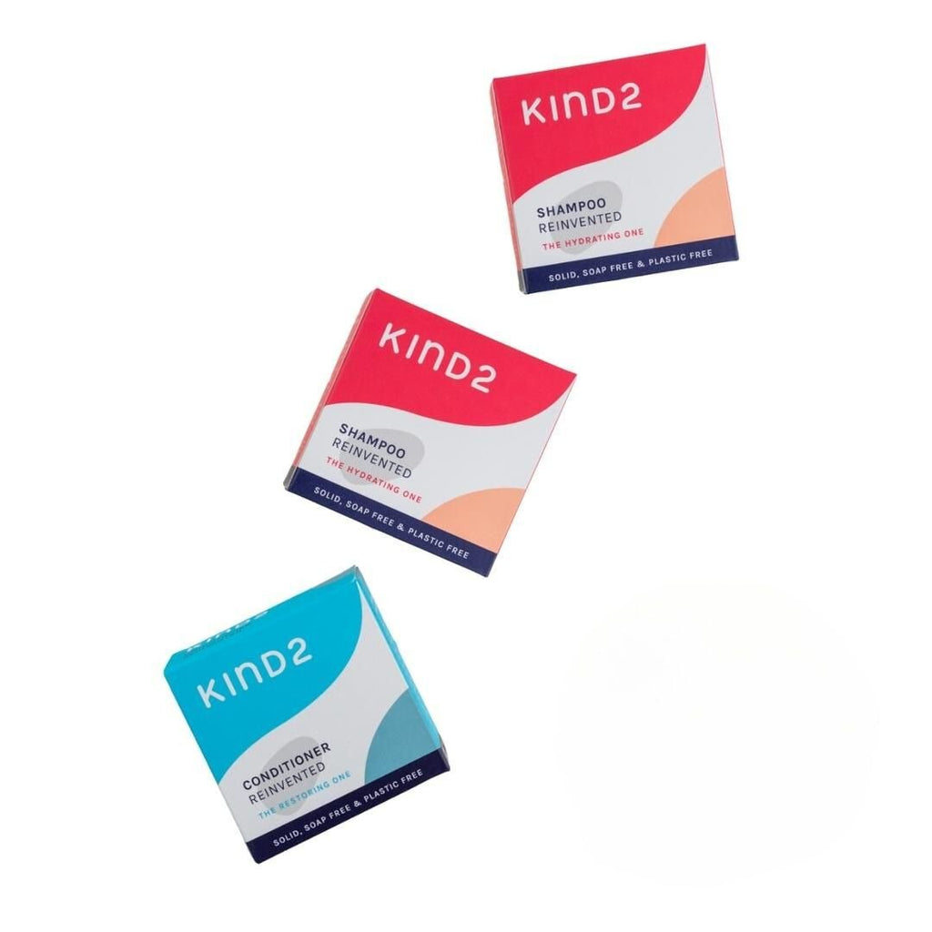 KIND2 - Hydrating Shampoo & Conditioner Bar Bundle - Buy Me Once UK