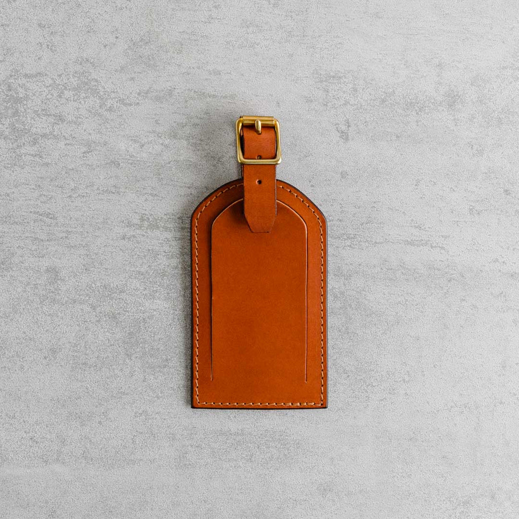 Tanner Bates - Leather Steamship Luggage Tag - Buy Me Once UK