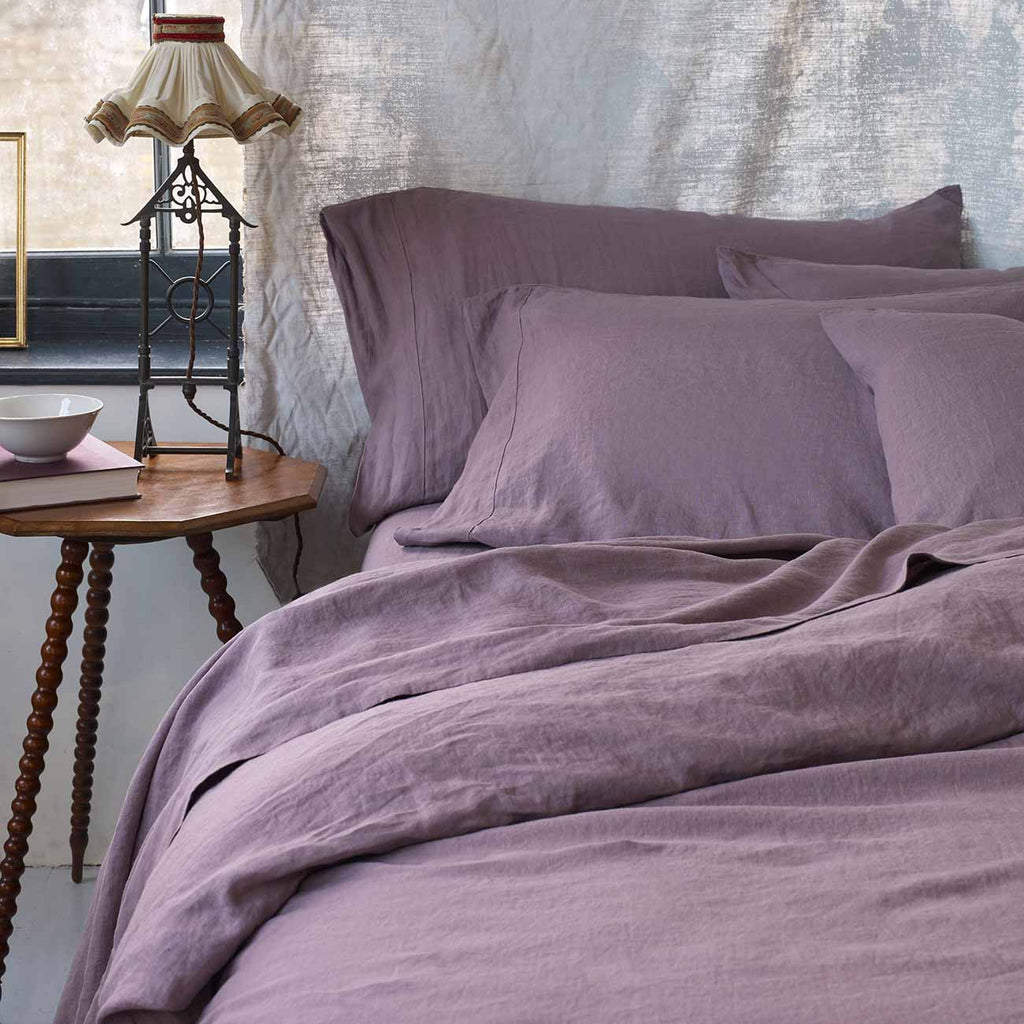 Piglet in Bed - Linen Duvet Cover, Elderberry - Buy Me Once UK