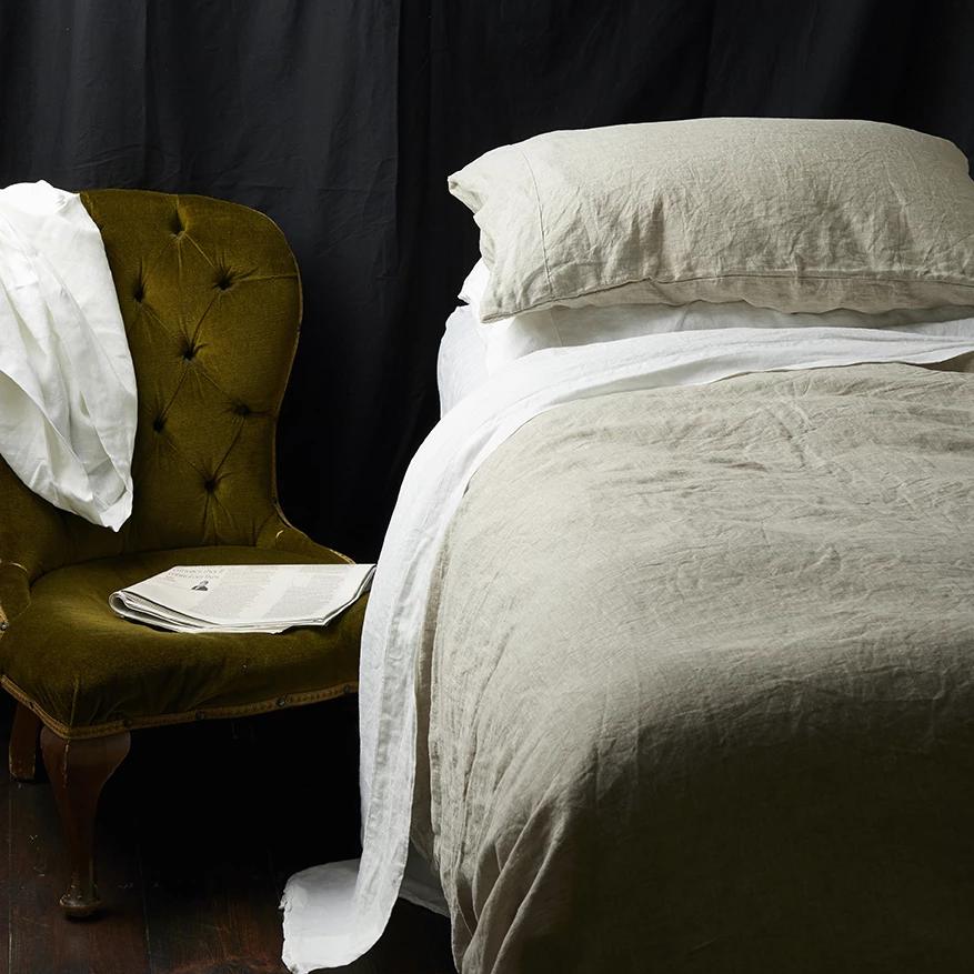 Piglet in Bed - Linen Duvet Cover, Oatmeal - Buy Me Once UK