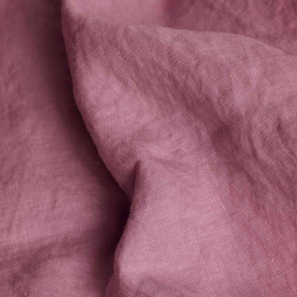 Piglet in Bed - Linen Flat Sheet, Raspberry - Buy Me Once UK