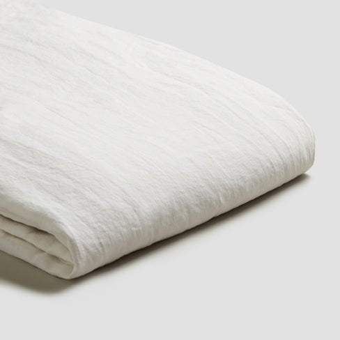 Piglet in Bed - Linen Flat Sheet, White - Buy Me Once UK