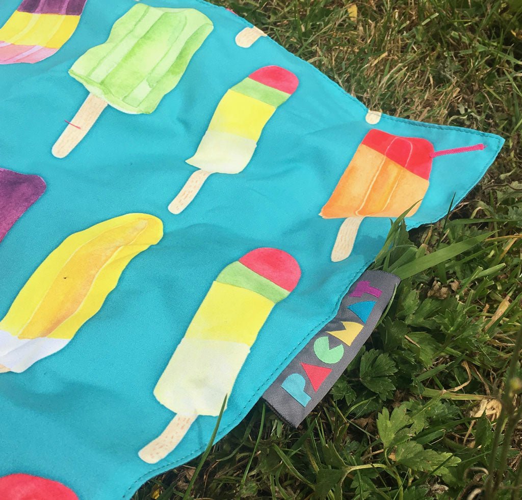 Lollipop Print Waterproof Picnic Blanket Family