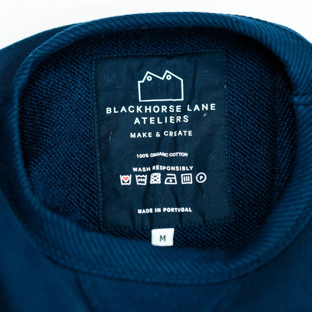 Blackhorse Lane Ateliers - N7 Heavyweight Organic Cotton Sweatshirt, Navy - Buy Me Once UK