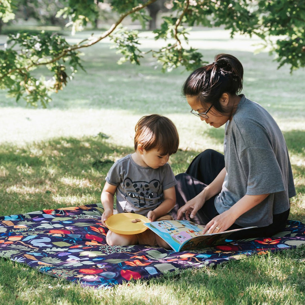 Pacmat - Nature Print, Waterproof Recycled Material Picnic Blanket, Family Size - Buy Me Once UK