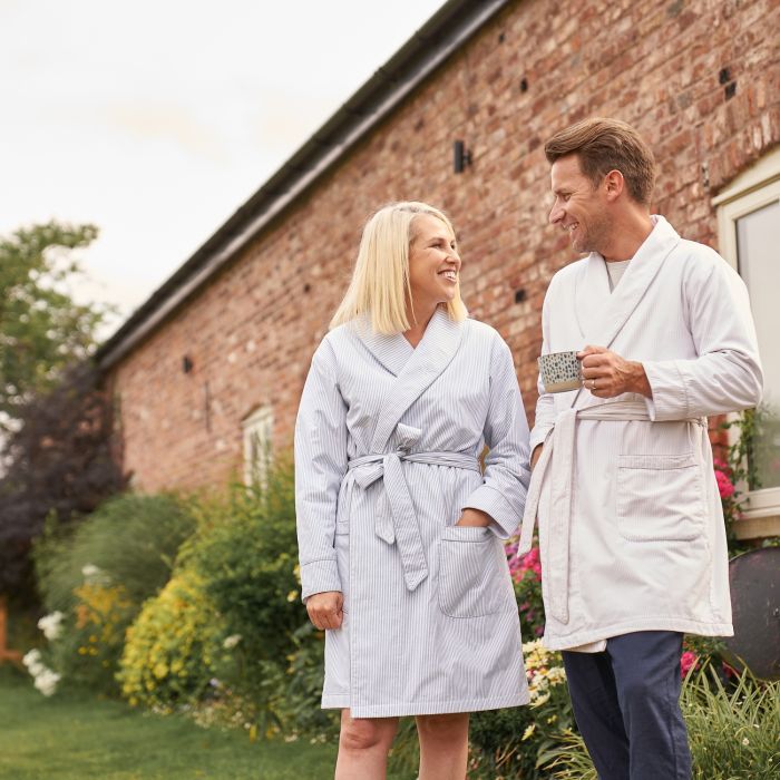 Organic Cotton Short Towelling Robe