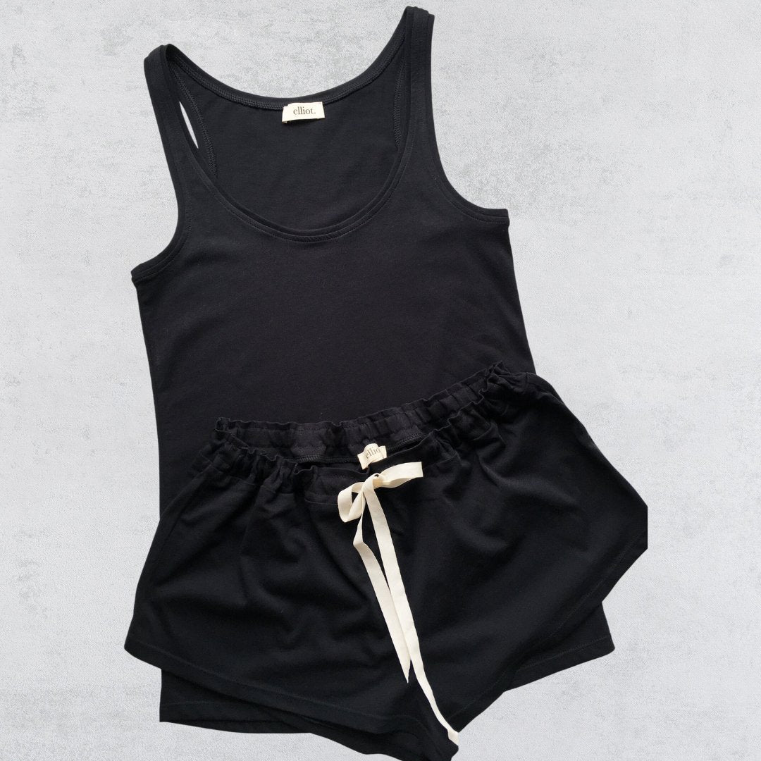 Organic Cotton Tie Waist Short Set