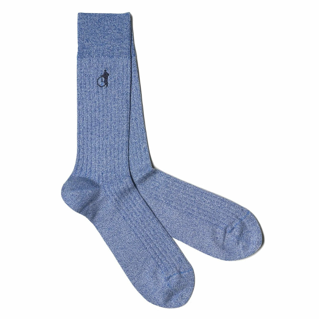 London Sock Co - Reinforced Organic Cotton Ribbed Marl Socks - Buy Me Once UK