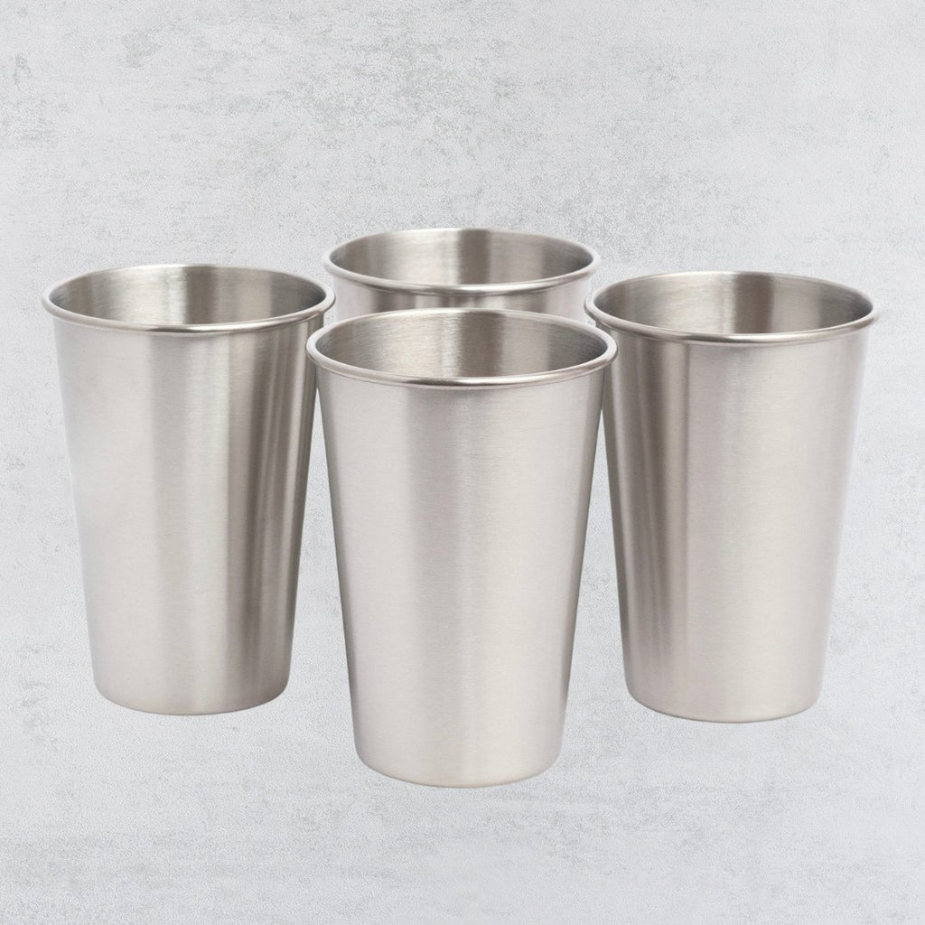 Elephant Box - Stainless Steel Cups, 600ml, Pack of 4 - Buy Me Once UK