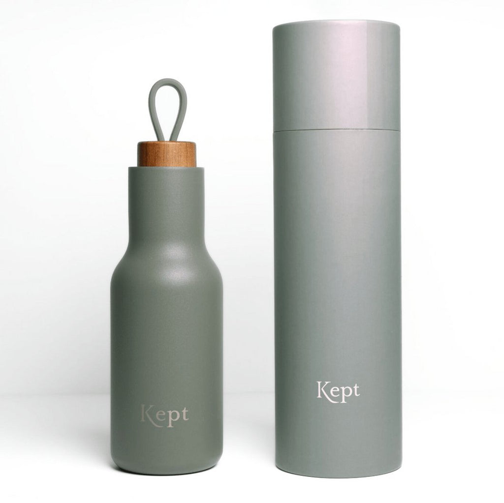 Kept - Stainless Steel Reusable Water Bottle, Slate - Buy Me Once UK