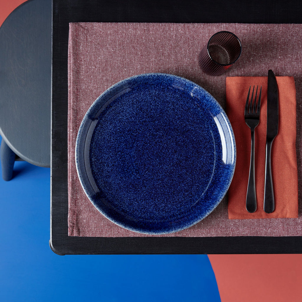 Denby - Studio Blue Set of 4 Coupe Dinner Plates - Buy Me Once UK