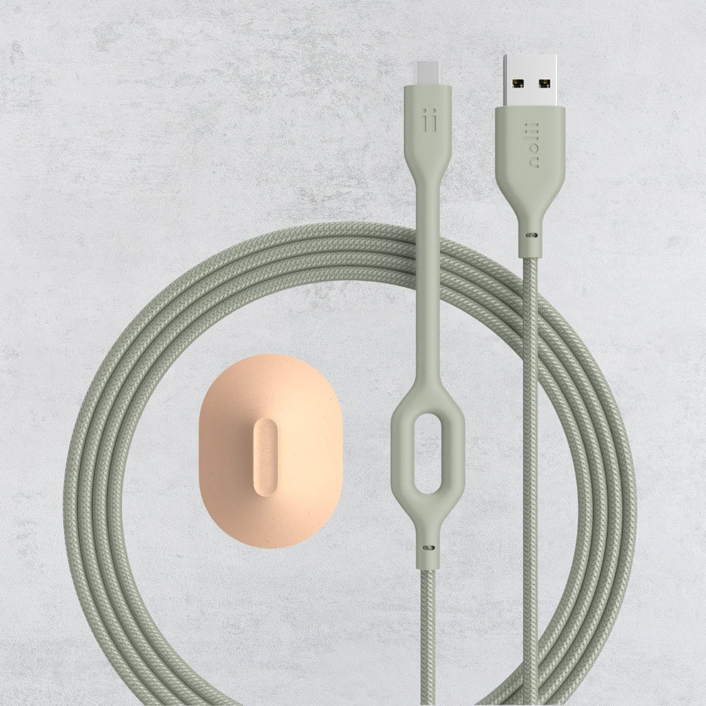 Nolii - Tangle-Free Reinforced Charging Cable - Buy Me Once UK