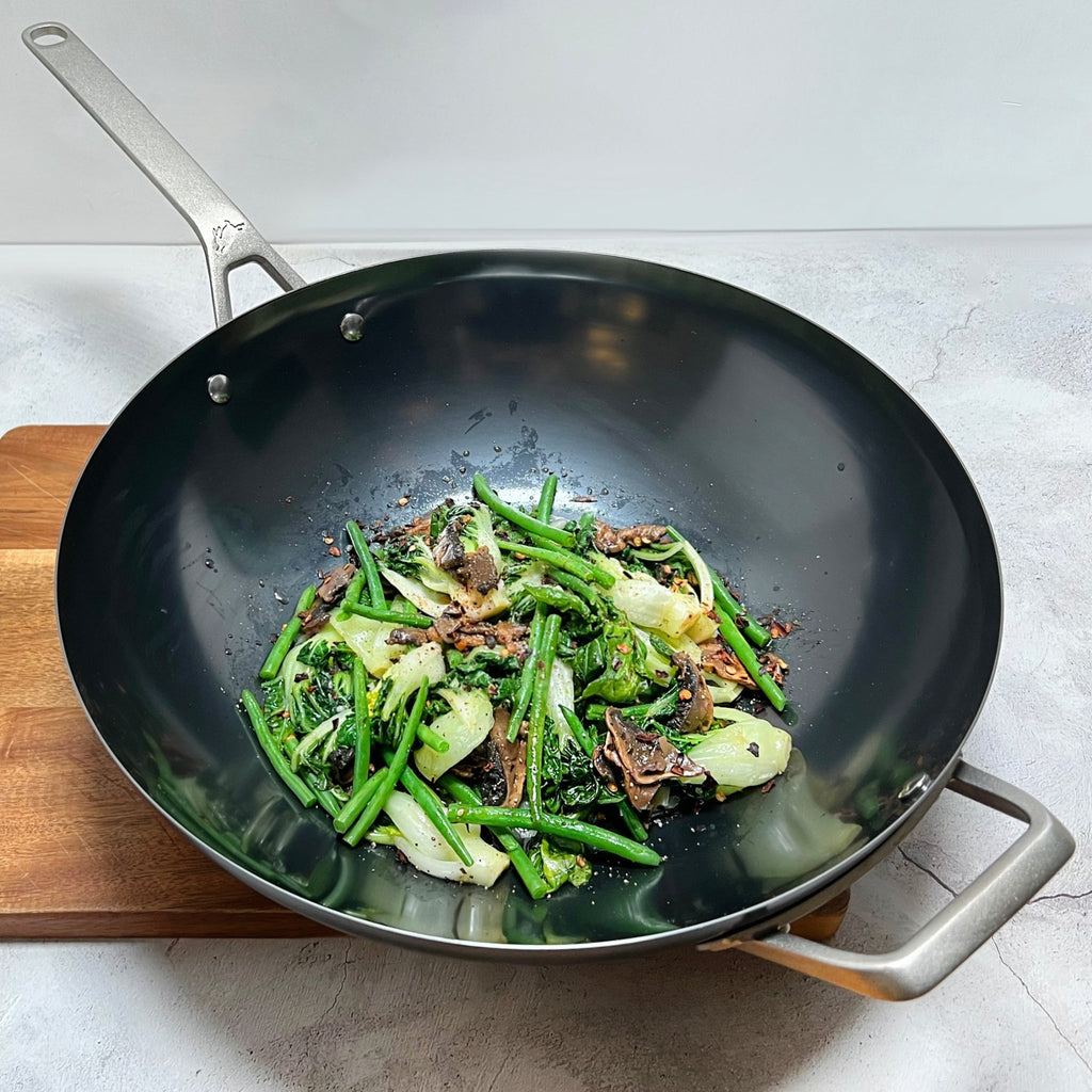 SAVEUR Selects - Toughened Carbon Steel Wok, 35cm - Buy Me Once UK