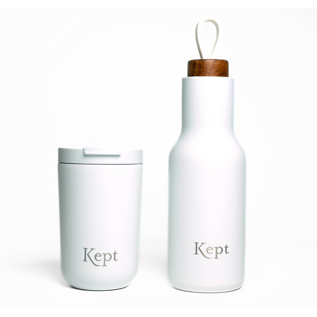 Kept - Travel Mug & Water Bottle Set, Chalk - Buy Me Once UK
